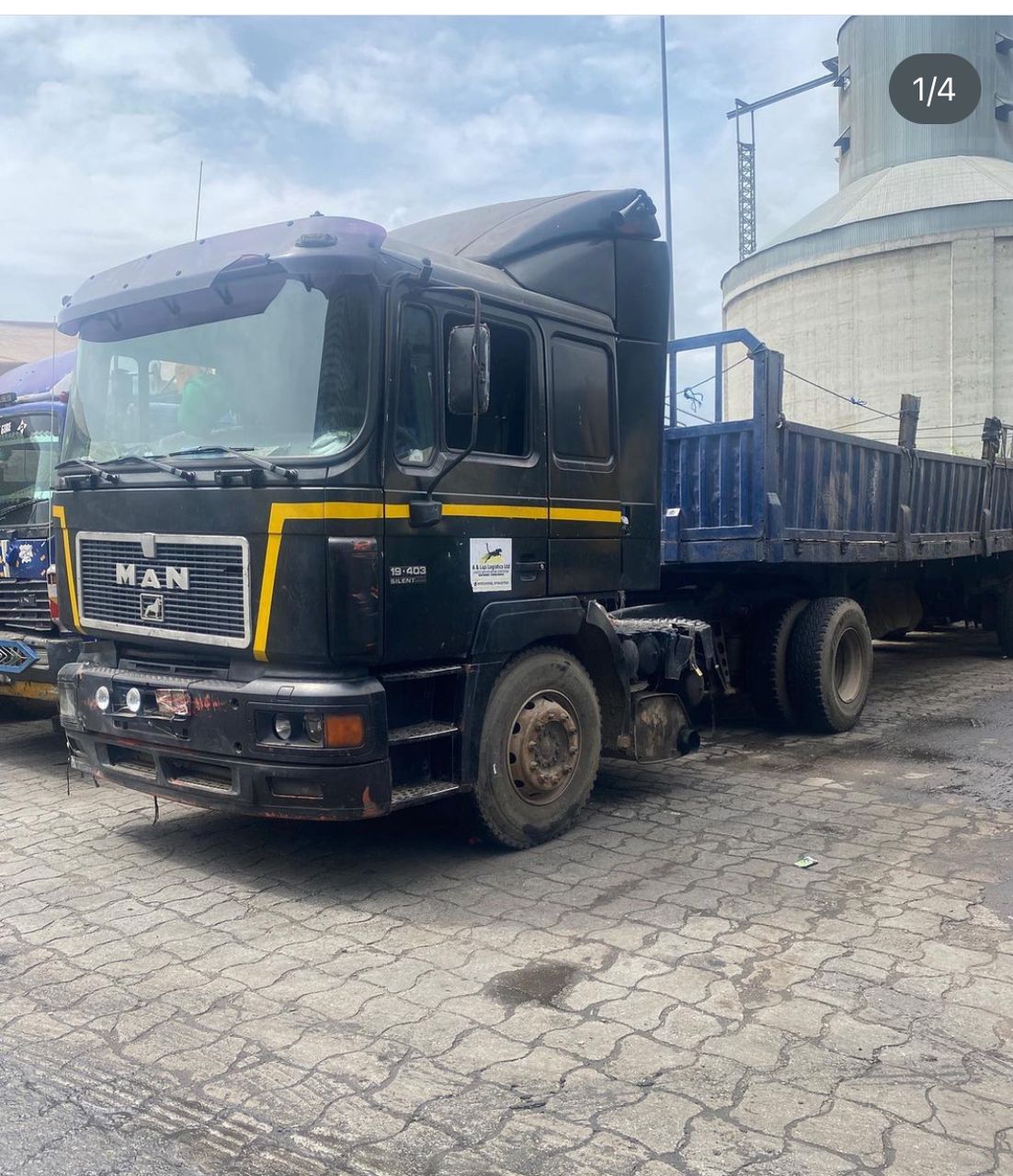 MAN truck for heavy transport